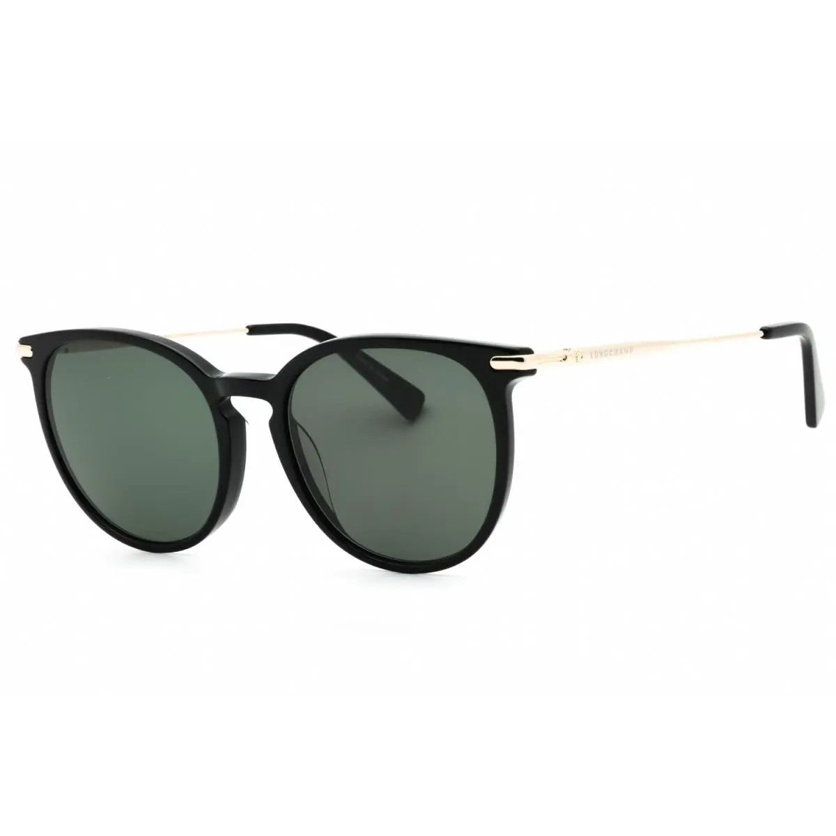 Longchamp LO646S 001 Sunglasses Black Frame Green Lenses 54mm