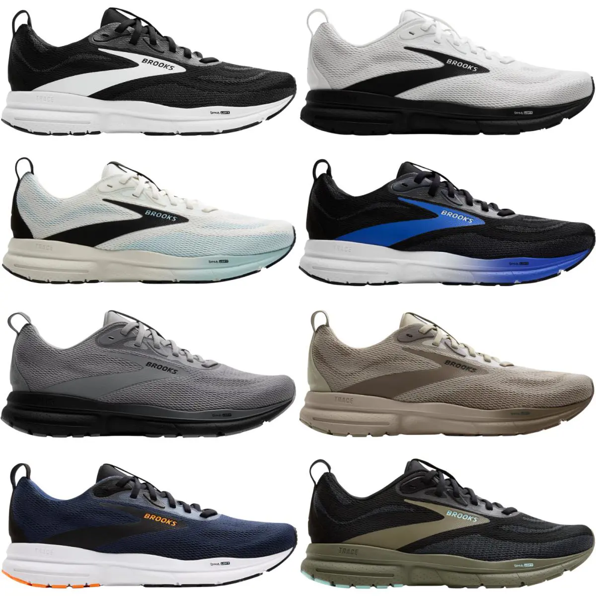 Brooks Trace 4 Men Running Shoe Size 7-14 Colors Athletic Sneaker - In Stock