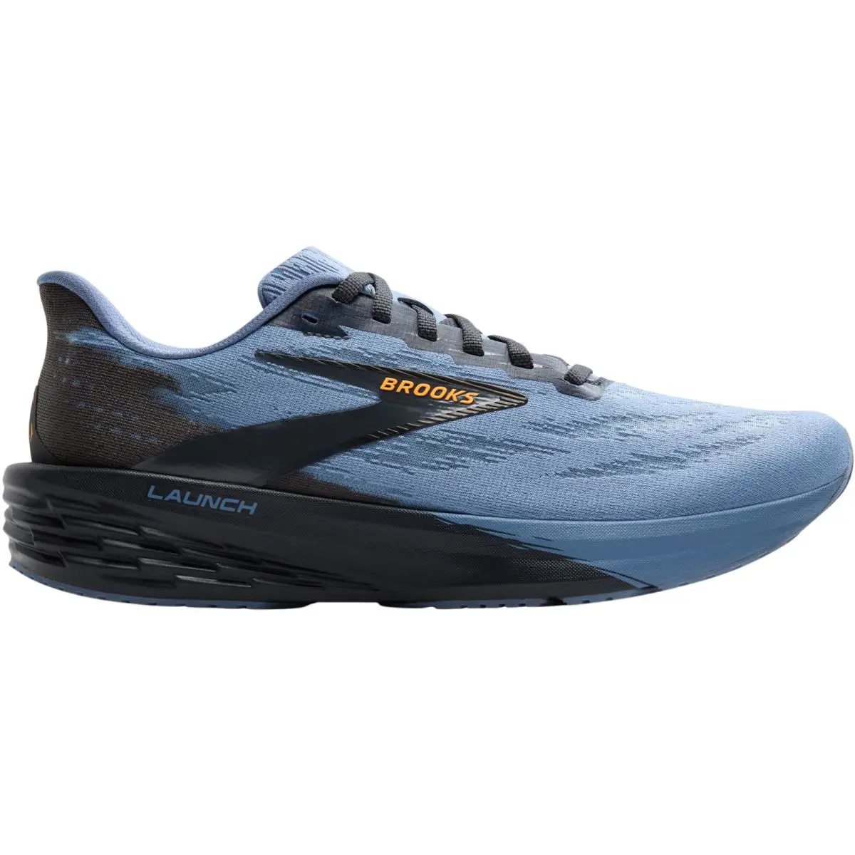 Brooks Launch 11 Men Running Shoe Size 7-14 Color Athletic Casual - Country Blue/Ebony/Orange