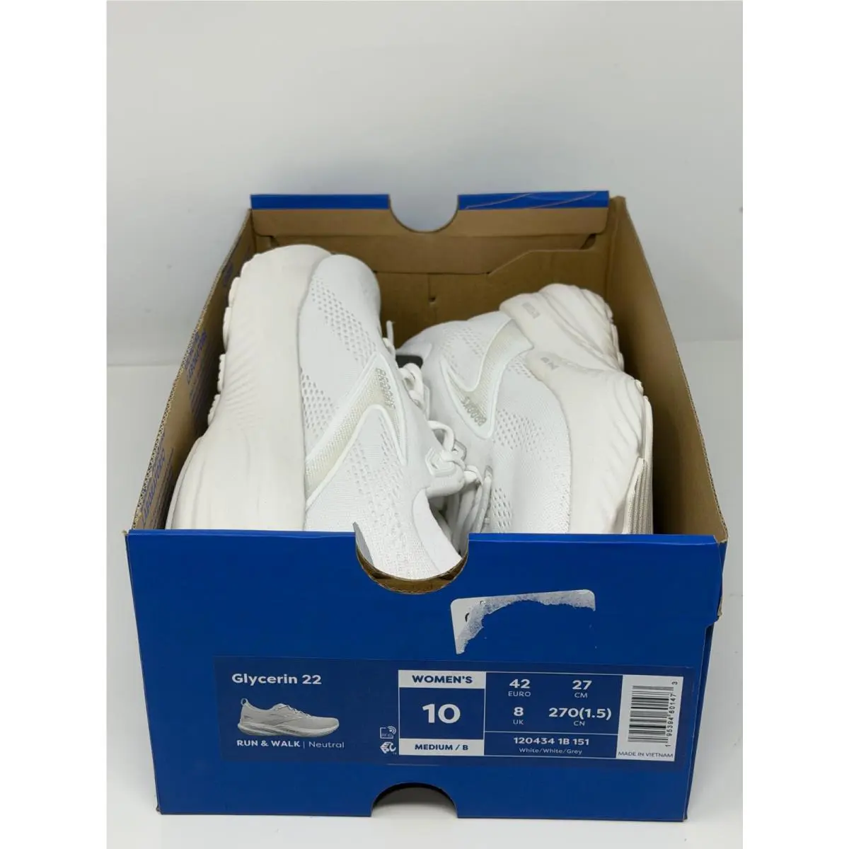 Brooks shoes - Glycerin 22 - Glycerin - 1204341D151 - White (UPC: 195394601473) 4