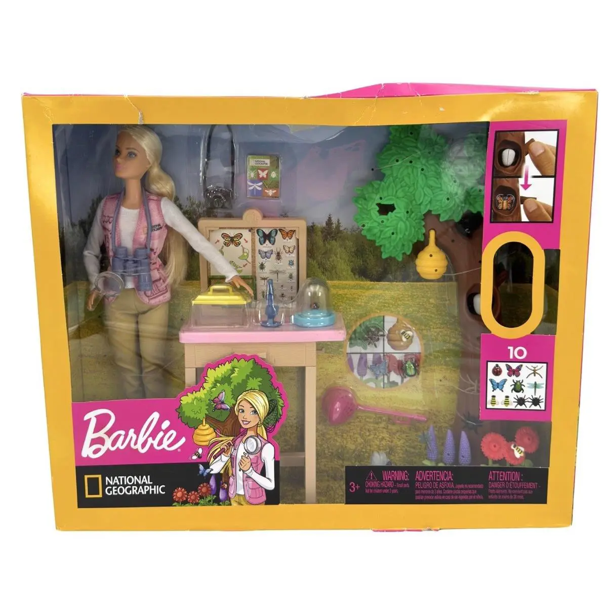 Barbie National Geographic Entomologist and Themed Doll Playsets -new