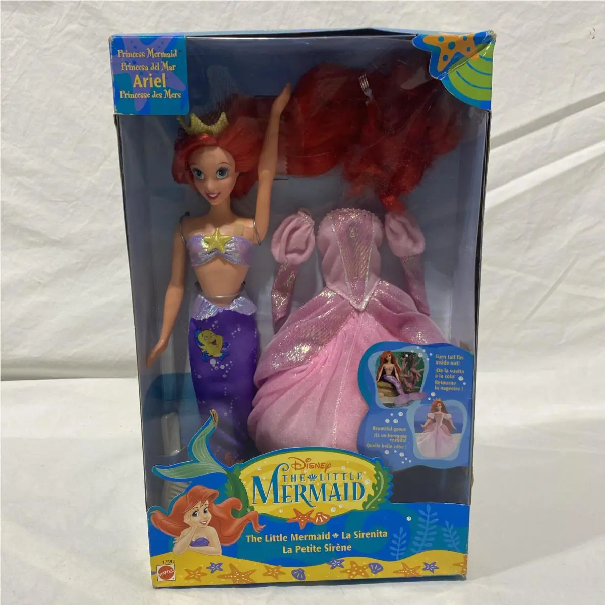 Mattel 1997 Disney The Little Mermaid Princess Ariel Barbie Doll 17593