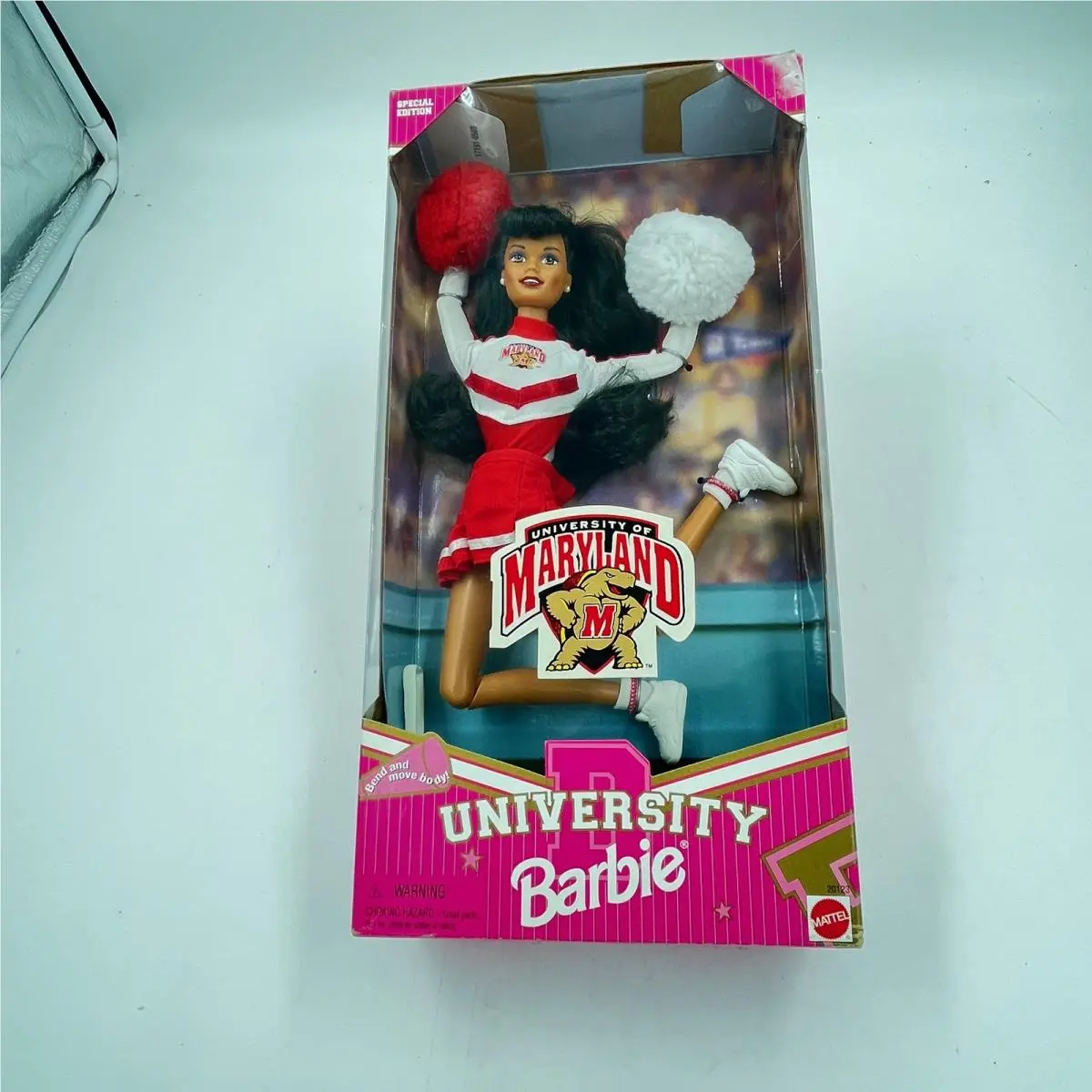Mattel Black Hair Barbie University of Maryland Posable Body 20123 -new
