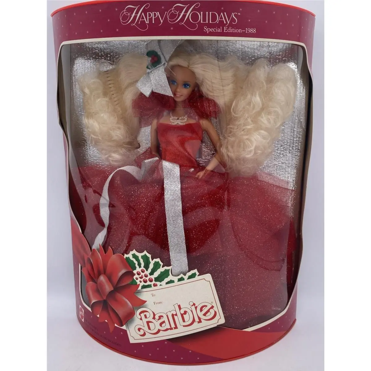 Vintage 1988 Happy Holidays Special Edition Barbie Mattel 1703 Hong Kong