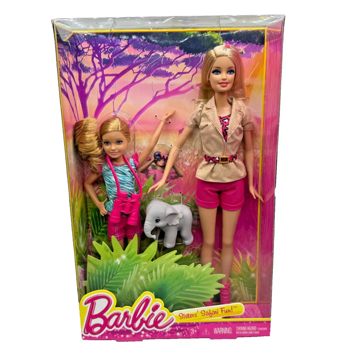 BK Barbie Doll 2013 Sisters Safari Fun Stacie Skipper BDG25
