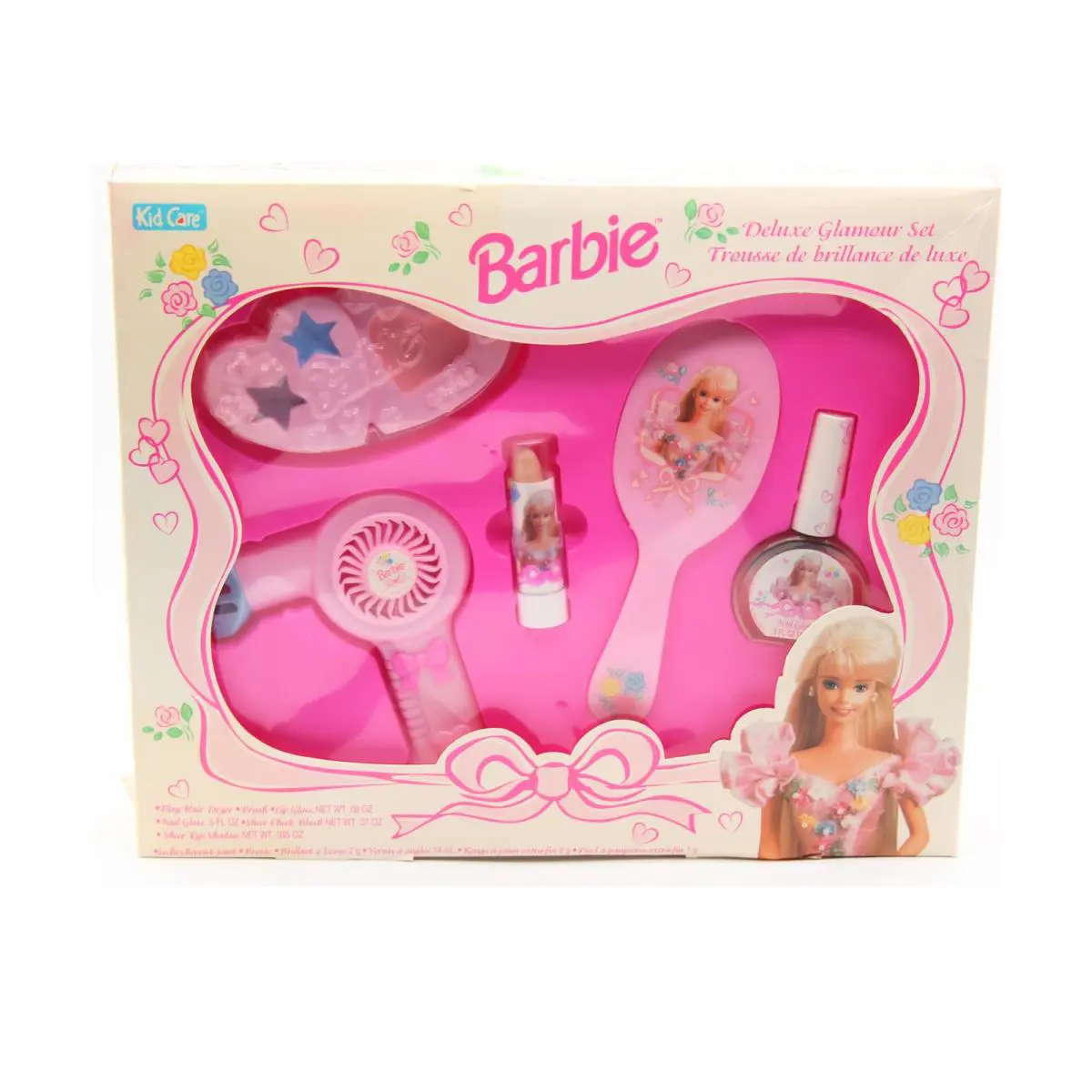 1997 Barbie Deluxe Glamour Set Makeup Accessories: Lip Gloss Blush Shadow