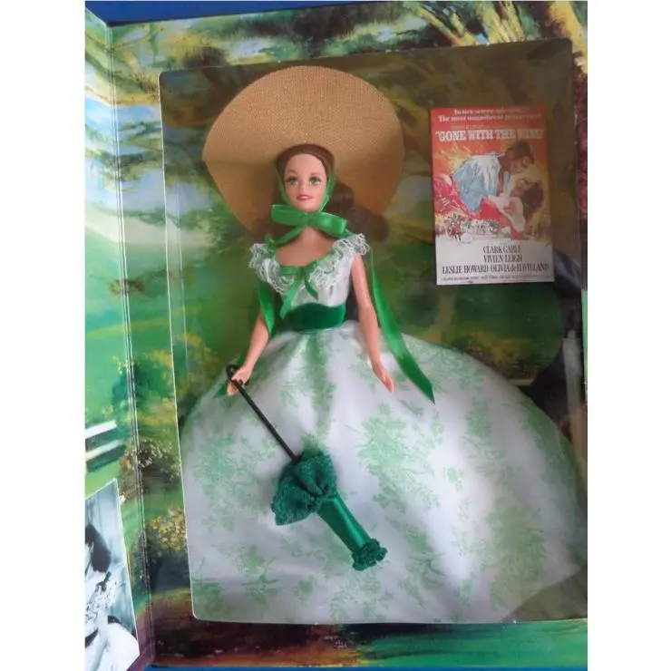 Barbie AS Scarlett- Bbq Dress Nrfb- Mattel Hollywood Legends- 1995 Gwtw