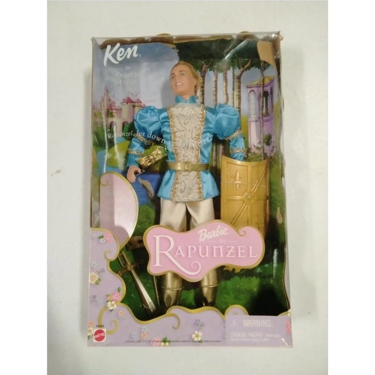 2001 Barbie Rapunzel Ken as Prince Stefan Doll Mattel 55534