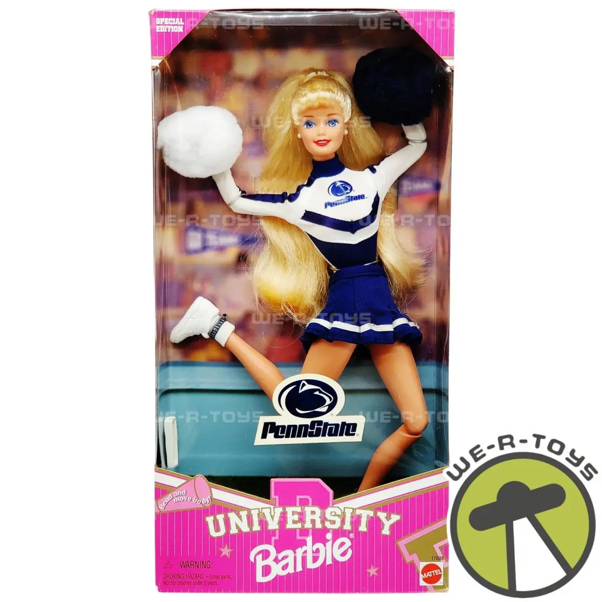 Barbie Cheerleader Doll Penn State University 1996 Mattel No. 17698