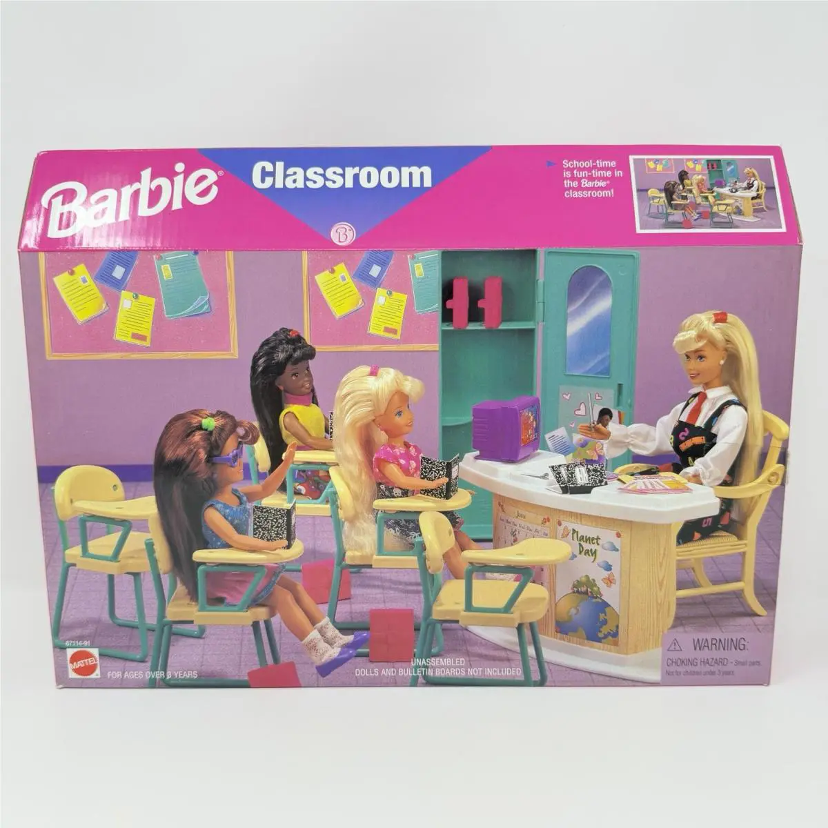 Vintage Barbie Classroom Playset 1996 Dollhouse 67114-91