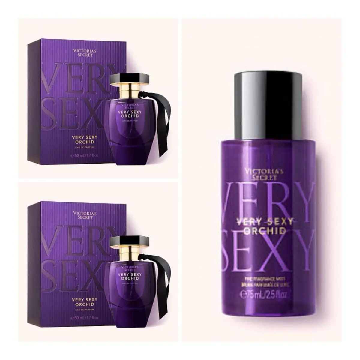 Victoria`s Secret Very Sexy Orchid Eau de Parfum 1.7 Fl.oz 2 Fragrance Mist