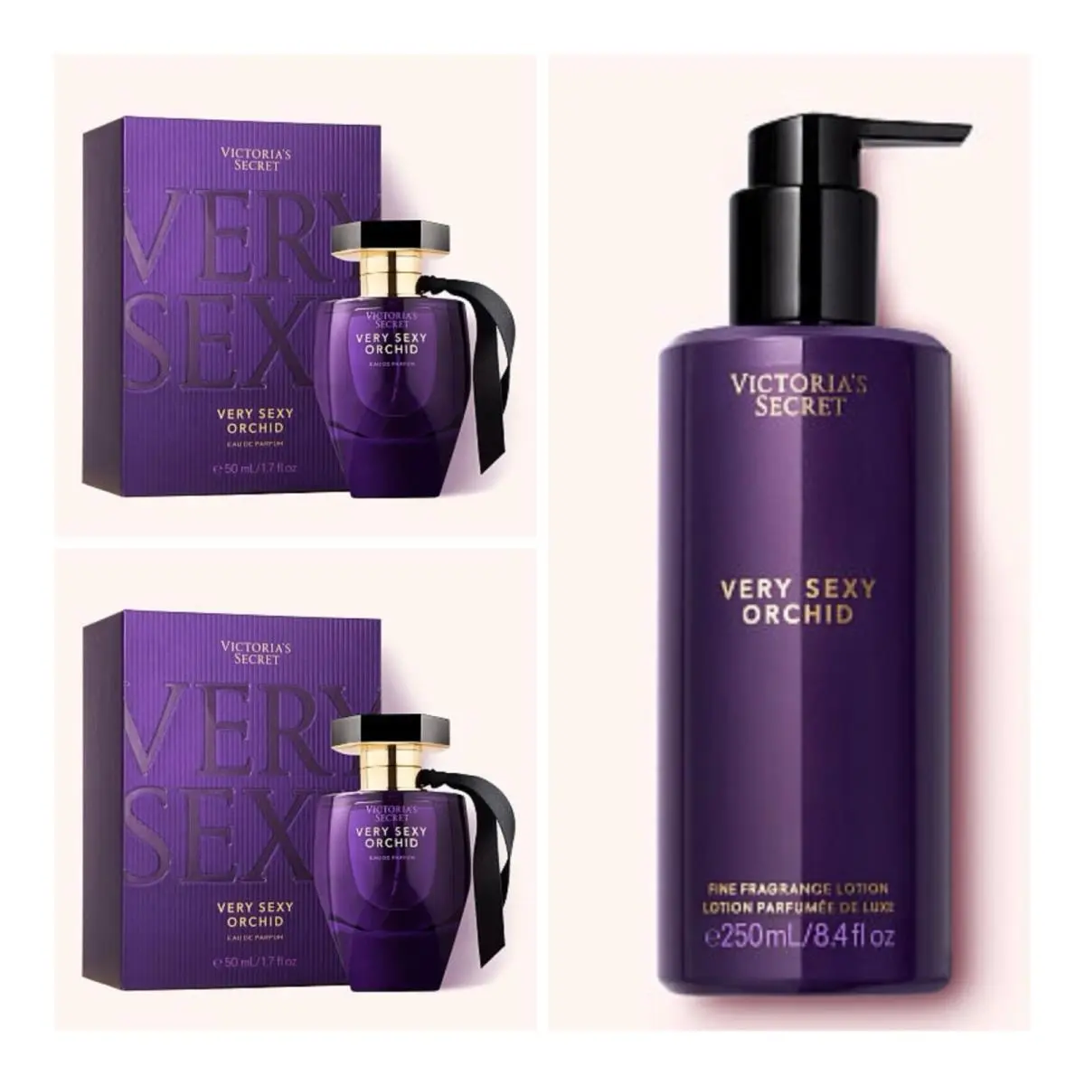 Victoria`s Secret Very Sexy Orchid Eau de Parfum 1.7 Fl.oz. 2 and Lotion