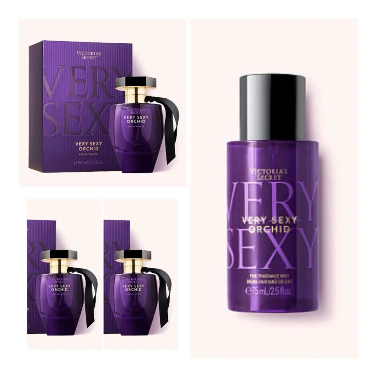 Victoria`s Secret Very Sexy Orchid Eau de Parfum 1.7 Fl.oz 3 Fragrance Mist