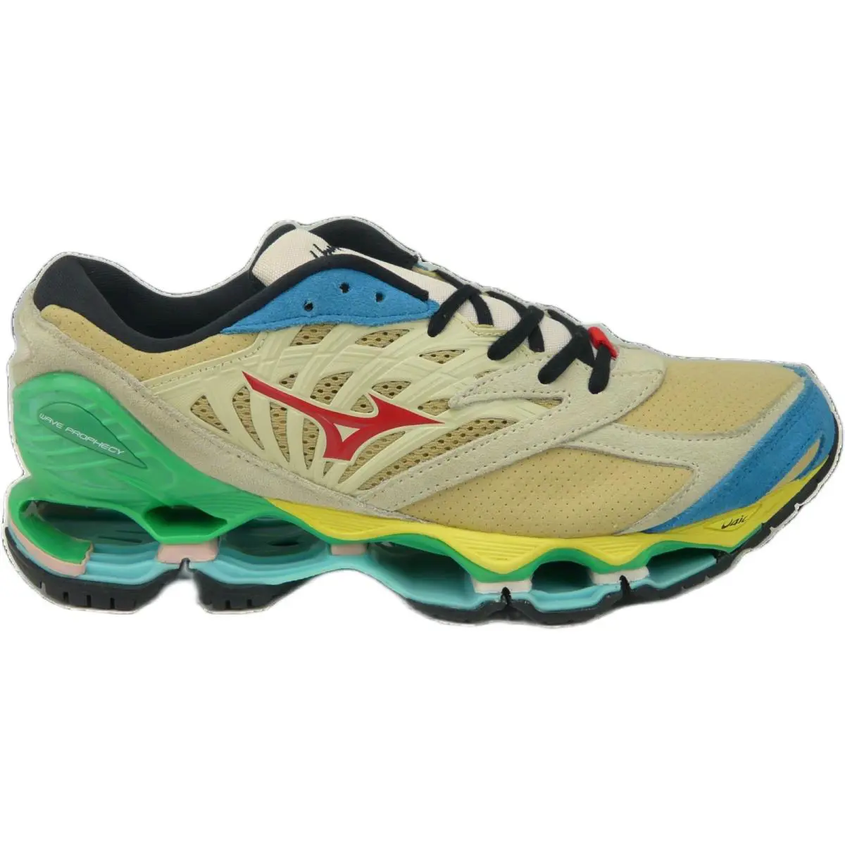 Mizuno Wave Prophecy Hiroshi Nagai LS D1GA241201 Beige Wine Green Men`s US 8.5 - Beige Wine Green