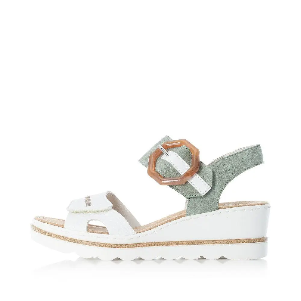 Rieker shoes - Weiss/Mint/Weiss 0