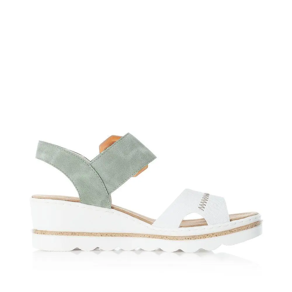 Rieker shoes - Weiss/Mint/Weiss 1
