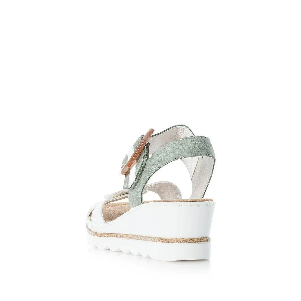 Rieker shoes - Weiss/Mint/Weiss 2