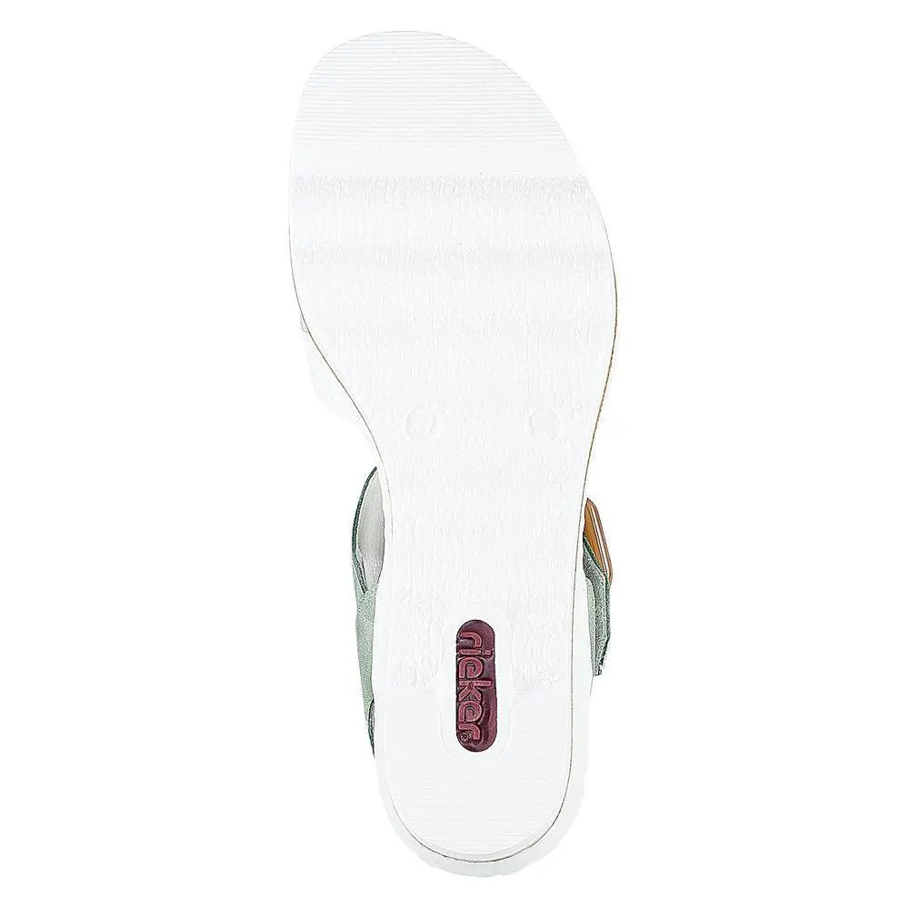 Rieker shoes - Weiss/Mint/Weiss 4
