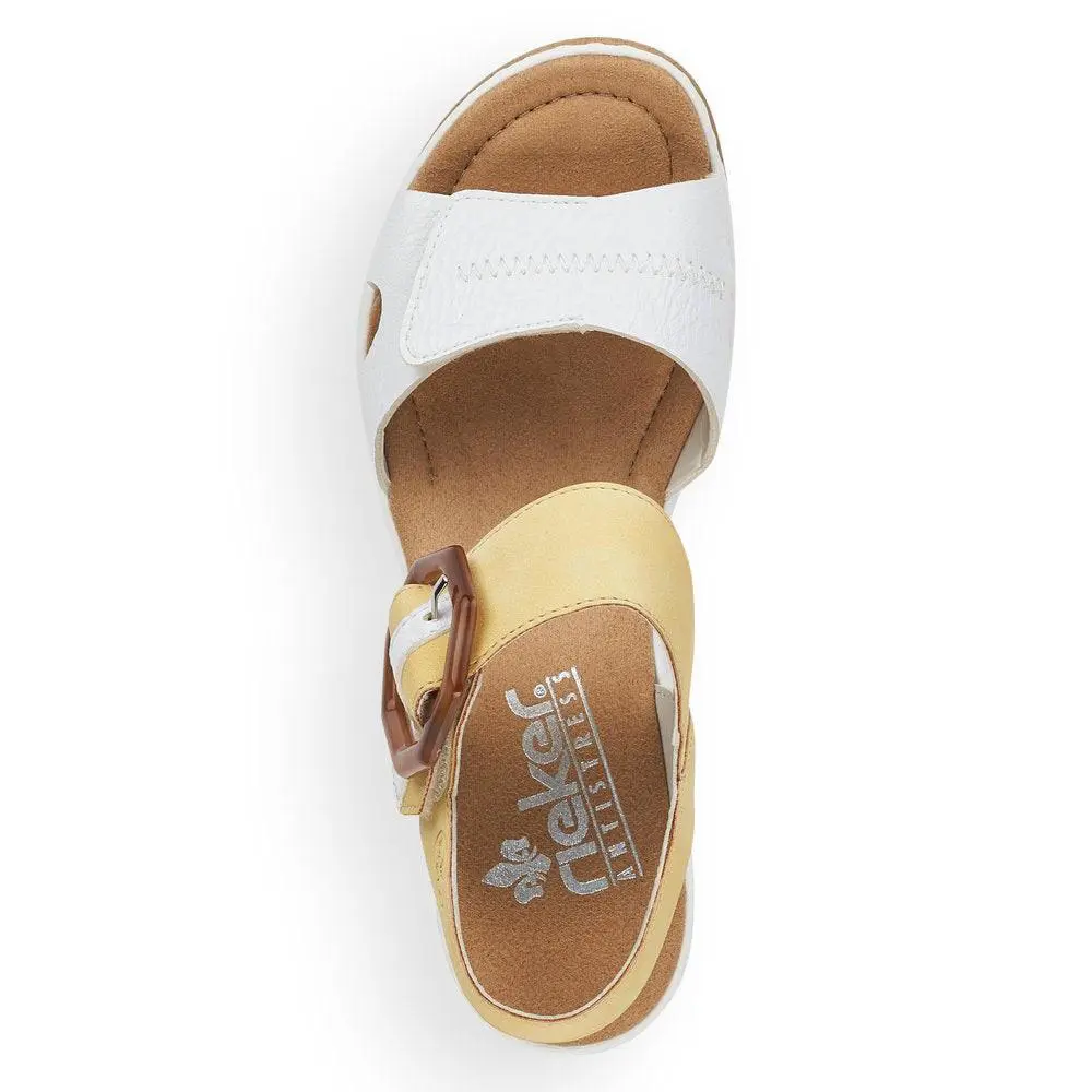 Rieker shoes - Weiss/Sun 4