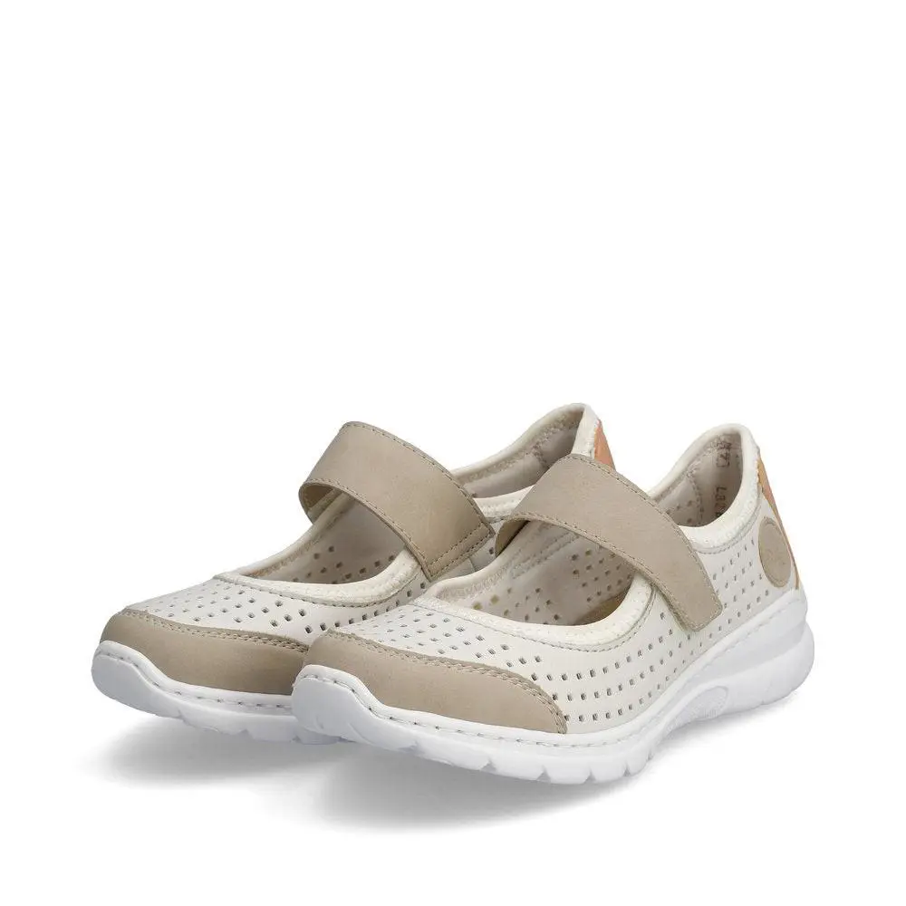 Rieker shoes - Ginger/Offwhite/Aprikot/Reinwe 6