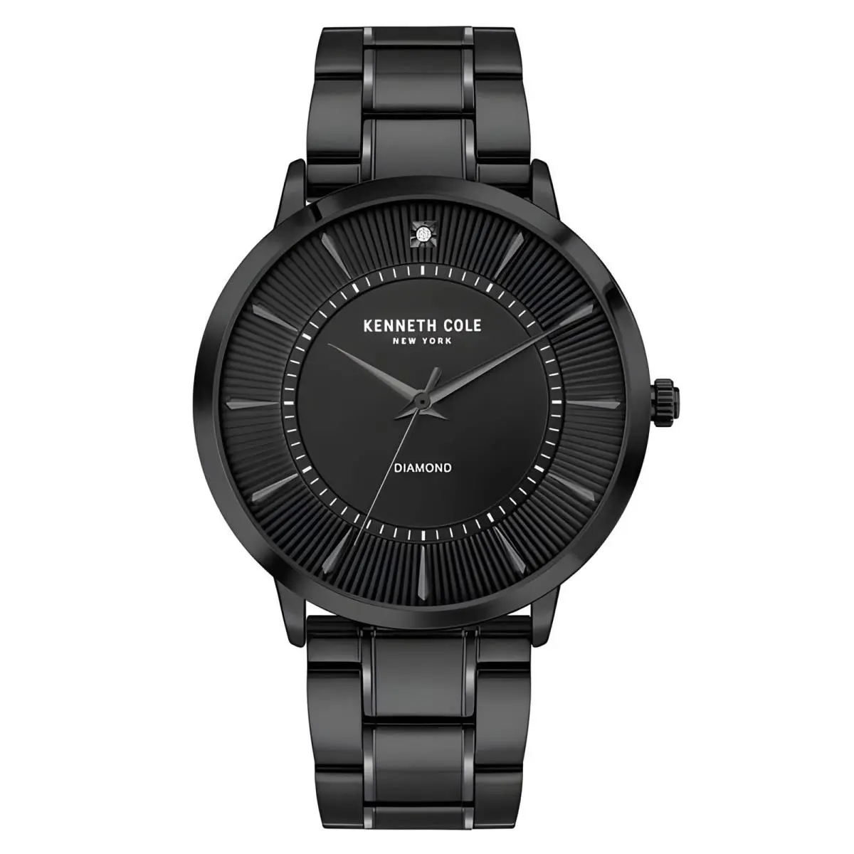 Men`s Watch Diamond Black Stainless Steel Bracelet KCWGG2653009 by Kenneth Cole