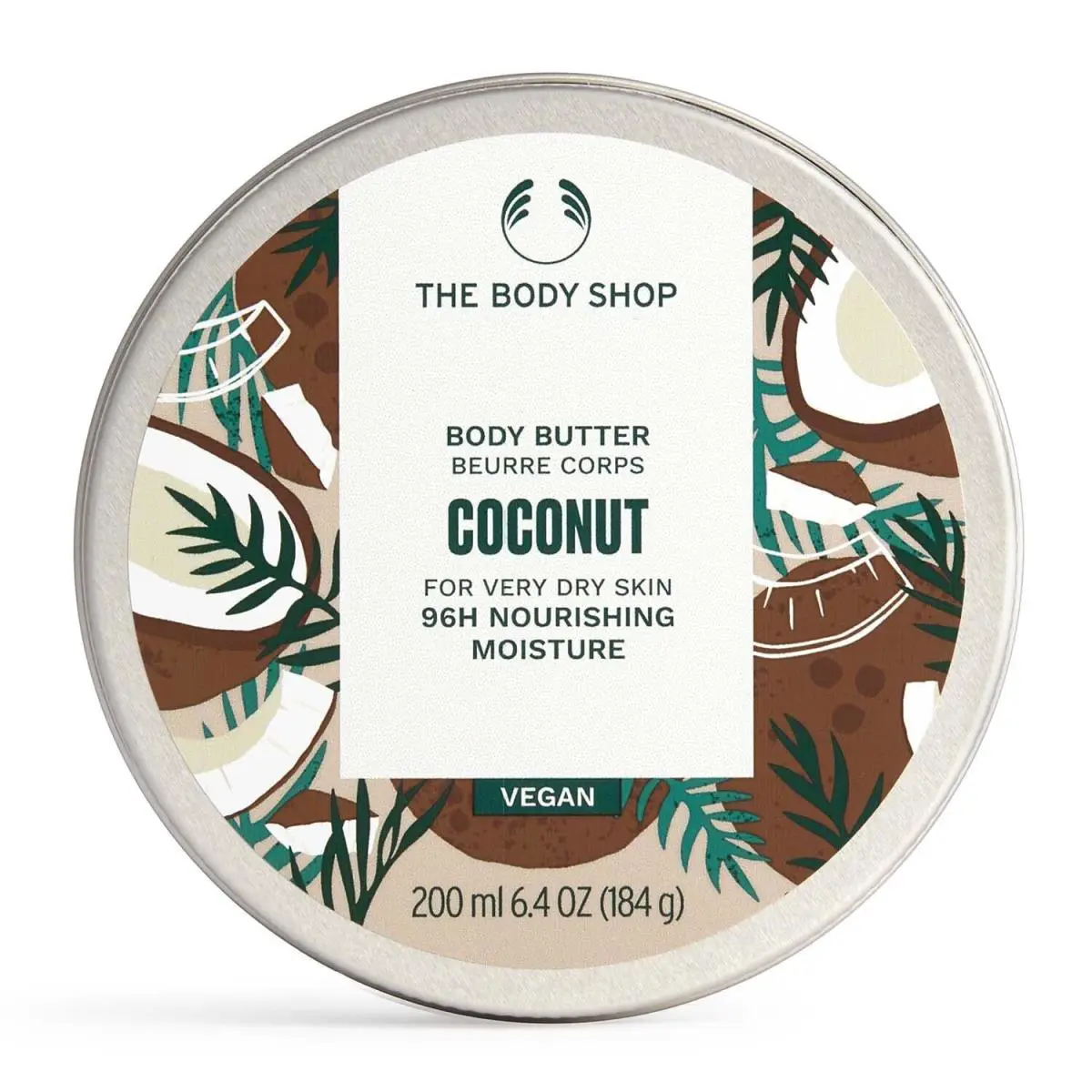 Coconut Body Butter 64oz Vegan Moisturizer For Dry Skin 96 Hour Hydration by THE BODY SHOP