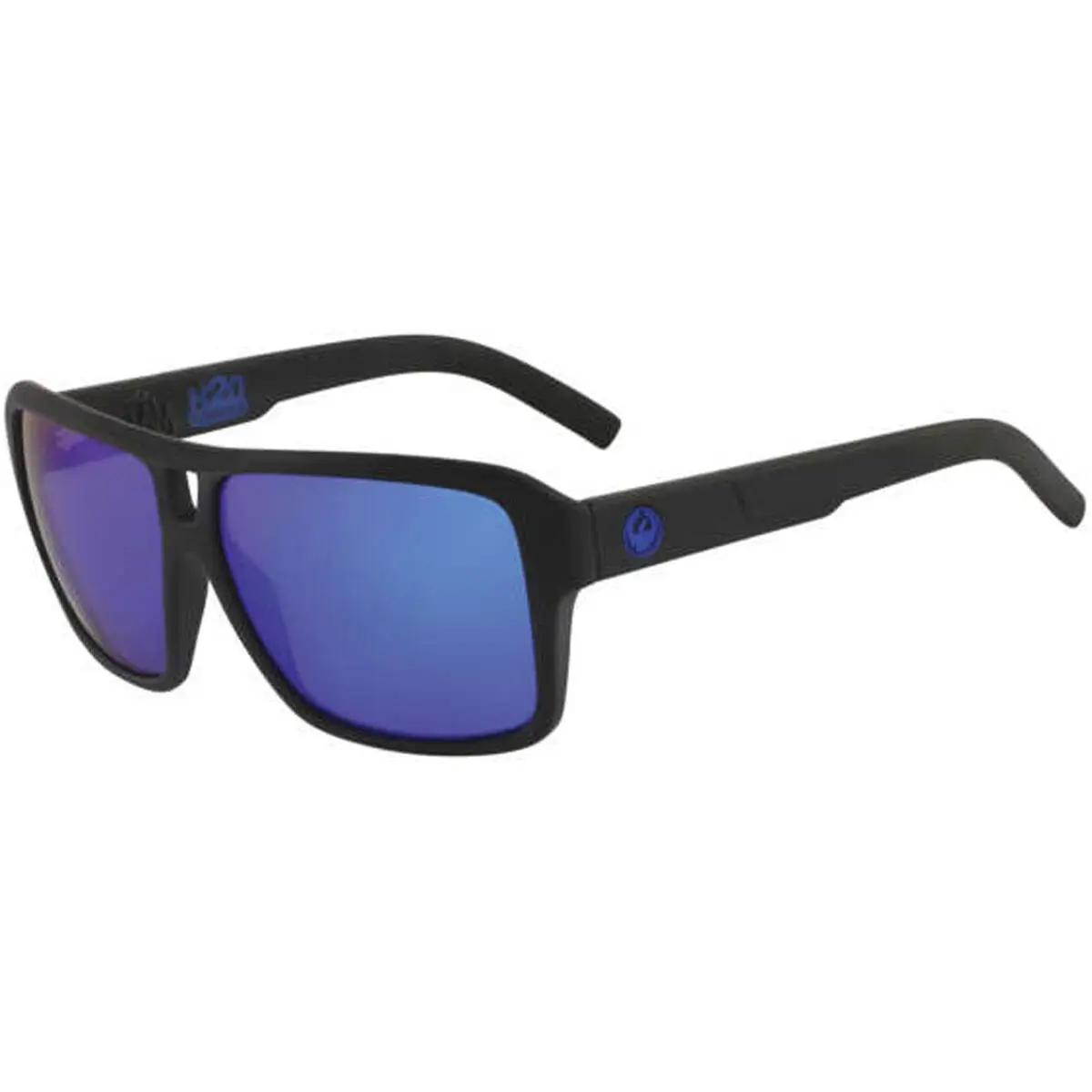 Dragon The Jam H2O Float Sunglasses Matte Black / Lumalens Blue Ion Polarized - Frame: Black, Lens: Blue