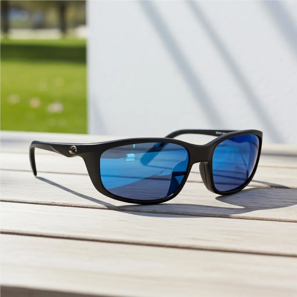 Costa Del Mar Brine ll Sunglasses Green Plastic Lens 580P Black Frame