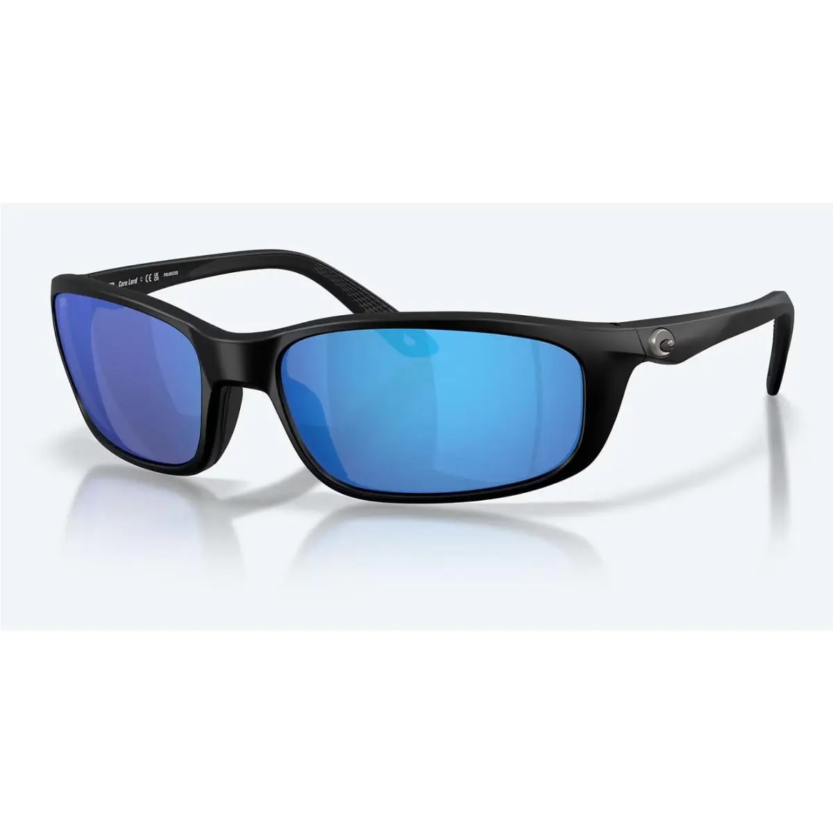 Costa Del Mar Brine II Matte Black / Blue Mirror Polarized Glass 580G