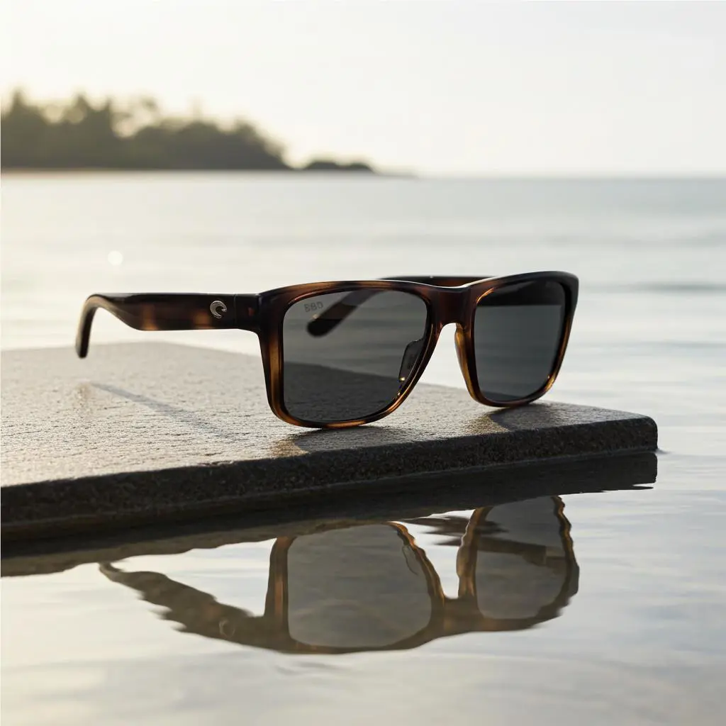 Costa Del Mar Los Alijos Tortoise Frame Gray 580 Glass Lens