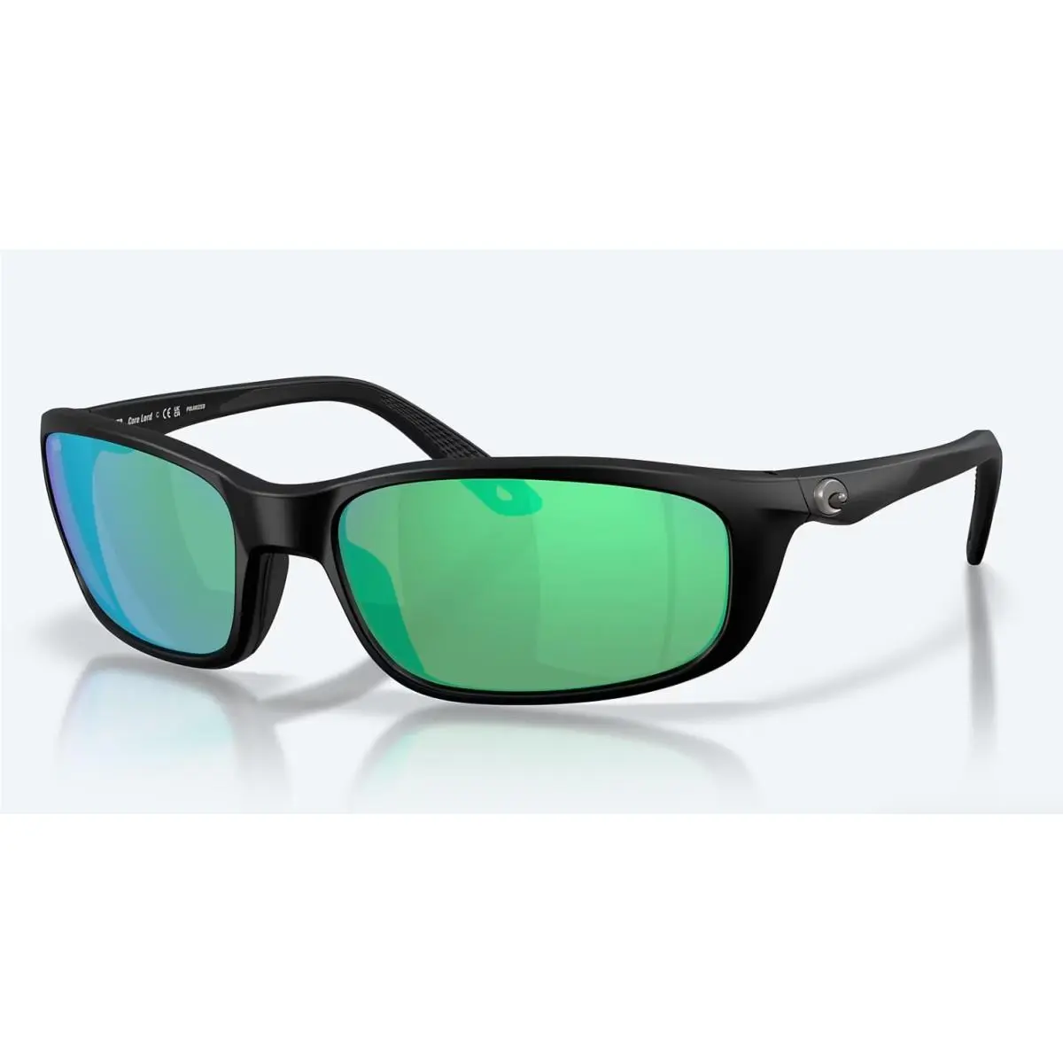 Costa Del Mar Brine II Matte Black / Green Mirror Polarized Glass 580G