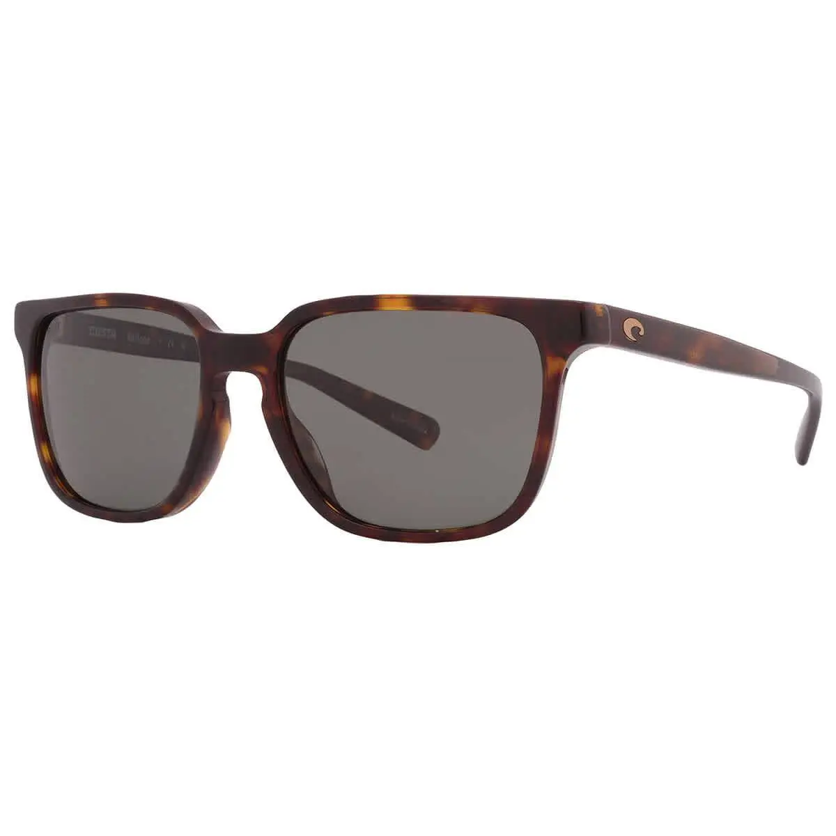 Costa Del Mar Kailano Grey Polarized Glass Square Men`s Sunglasses 6S2013 201303 - Brown, Frame: Brown, Lens: Grey
