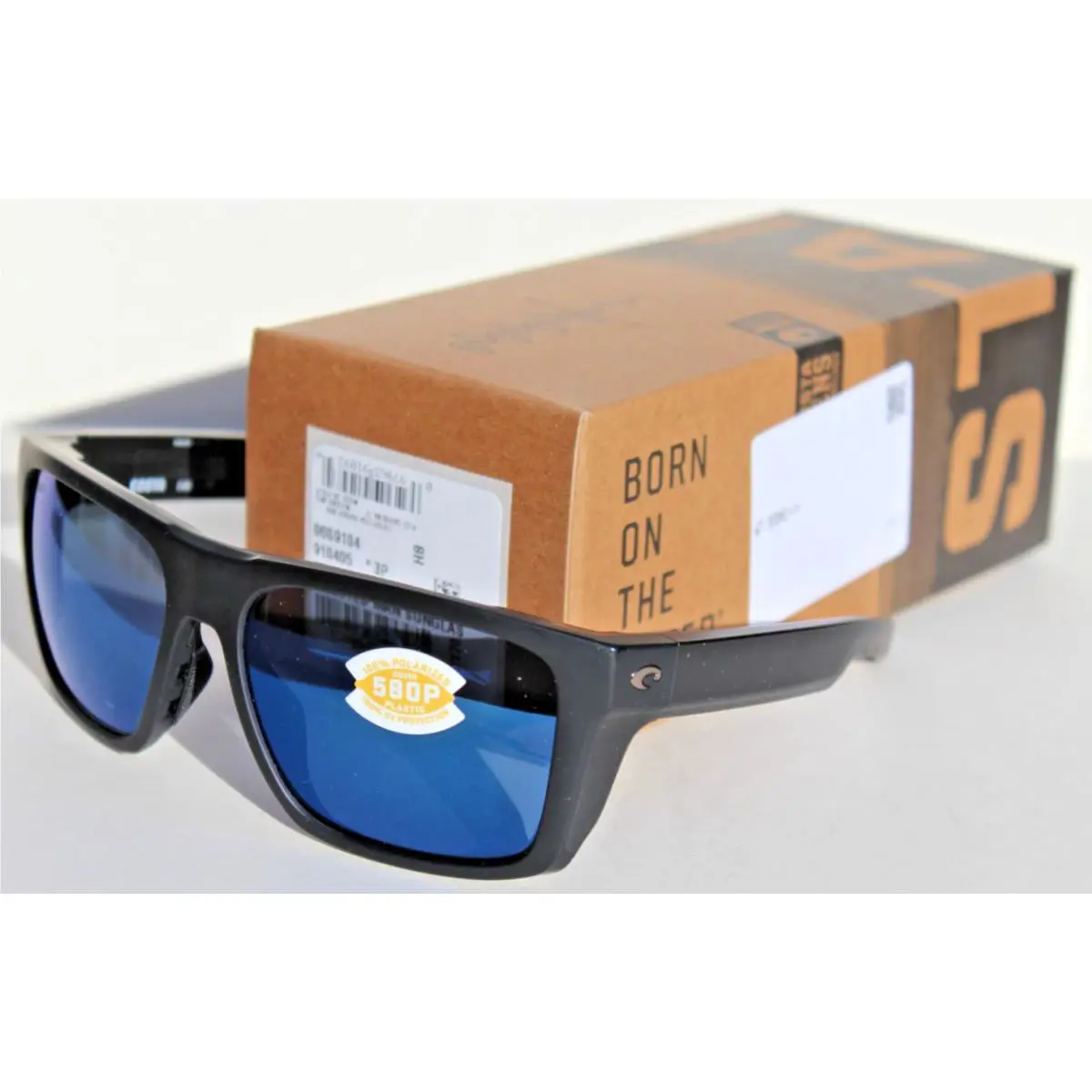 Costa Del Mar Lido Polarized Sunglasses Black/blue Mirror 580P