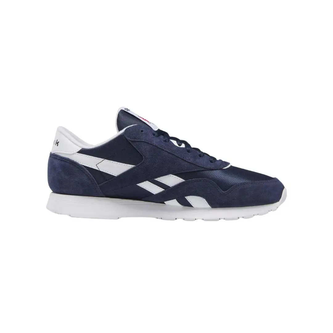 Reebok Men`s Classic Nylon Lightweight Breathable Tennis Sneakers - Vector Navy/Footwear White/Footwear White