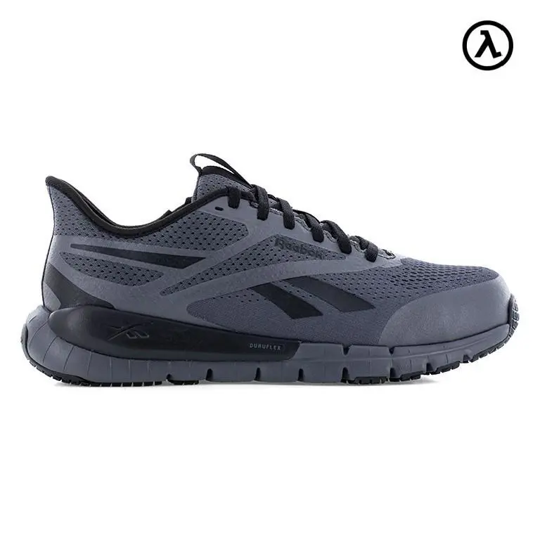 Reebok Flex Trainer Work Men`s Athletic Shoe Gray/black Boots RB5122 - All Sizes - Gray and Black