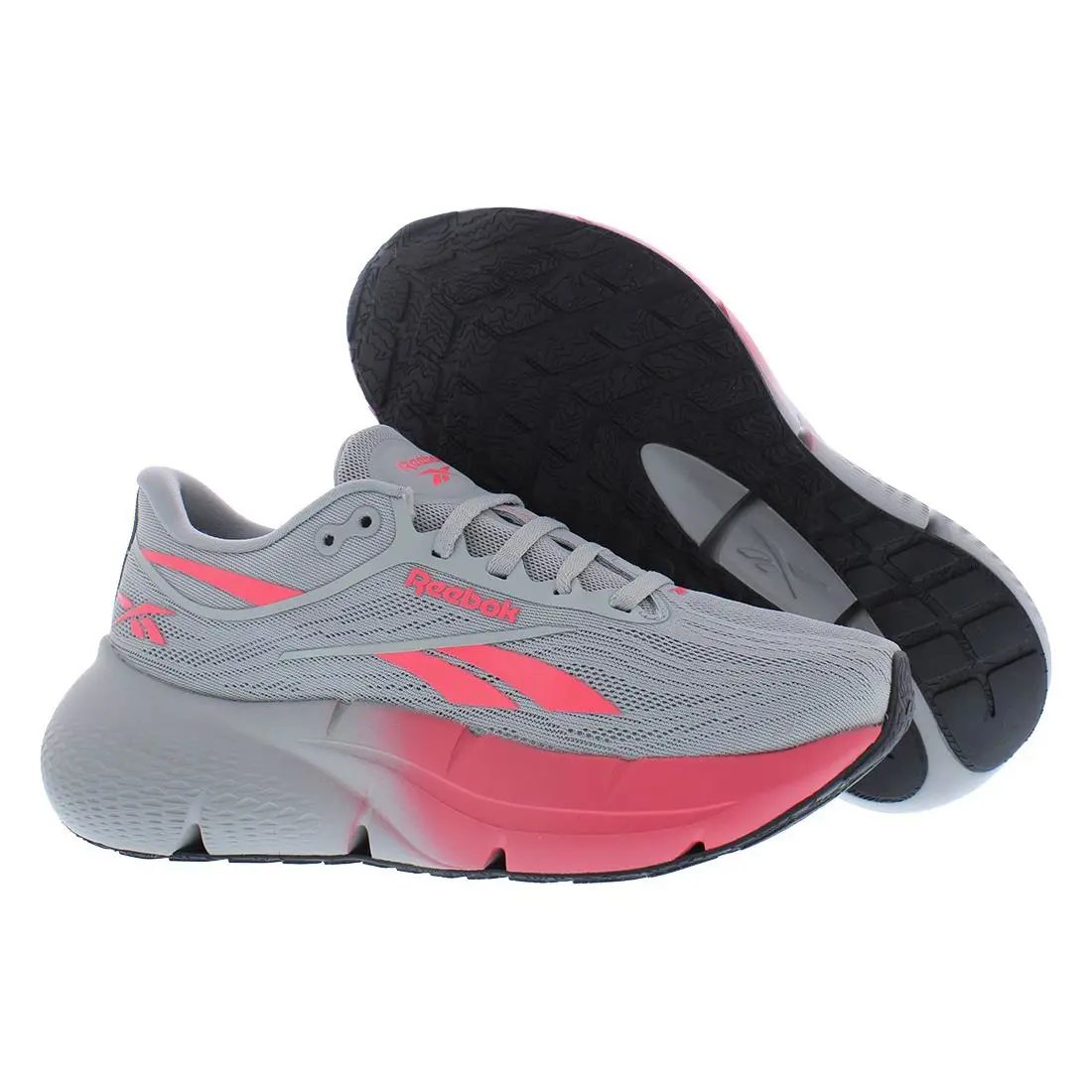 Reebok Zignition Womens Shoes - Light Grey/Light Grey/Dark Pink, Main: Grey