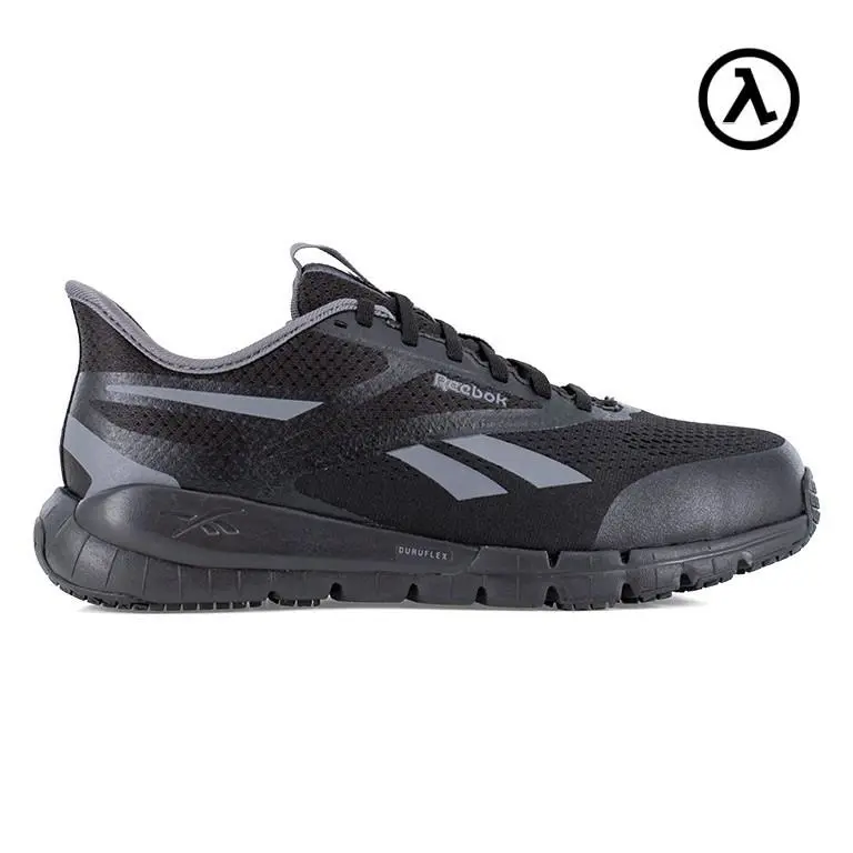 Reebok Flex Trainer Work Men`s Athletic Shoe Black/gray Boots RB5121 - All Sizes - Black and Gray