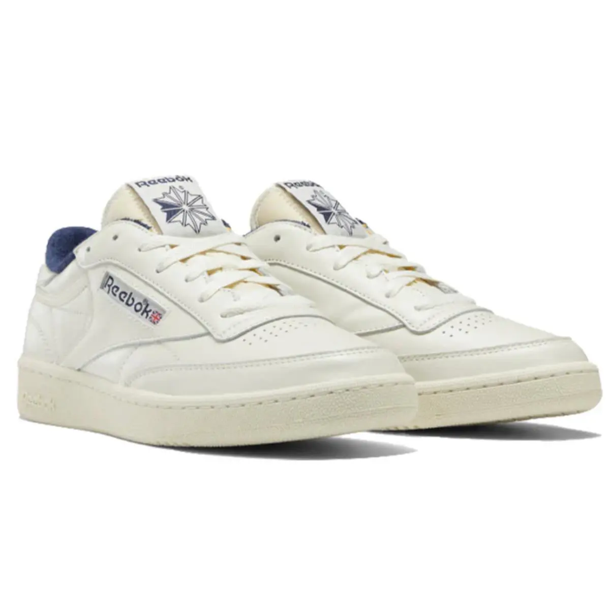 Sz 5.5 - Reebok Club C 85 Vintage `chalk Vector Navy` - White