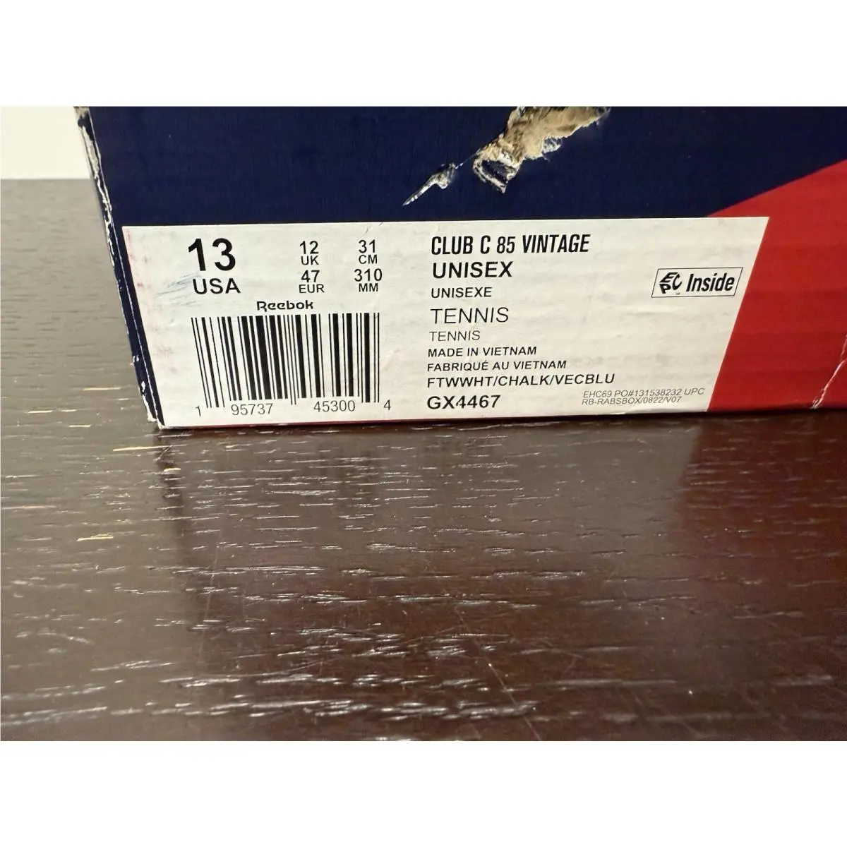 Reebok shoes - Reebok Club C 85 Vintage - GX3683 - Whiet Navy 8