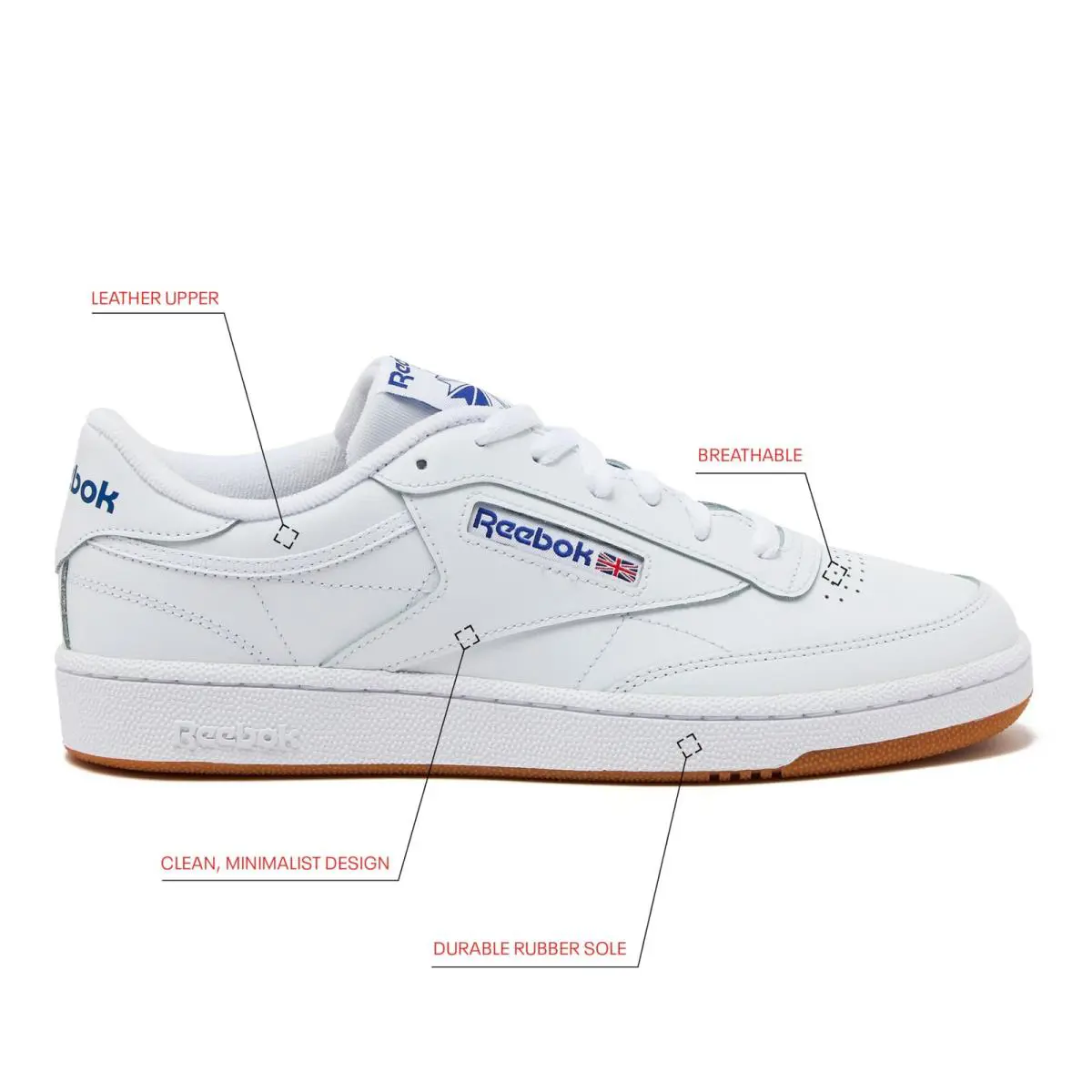 Reebok shoes - Ar0459 - Ar0459 - Int-White/Royal-Gum (UPC: 889139450746) 1