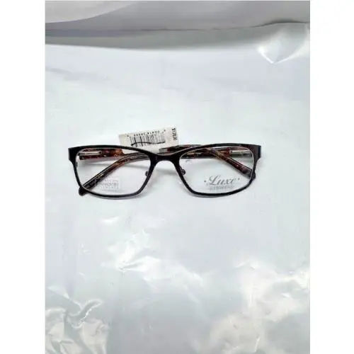 Luxe Eyewear-WLO348-Brown Swarovski Crystal Frames Only 53-18-135