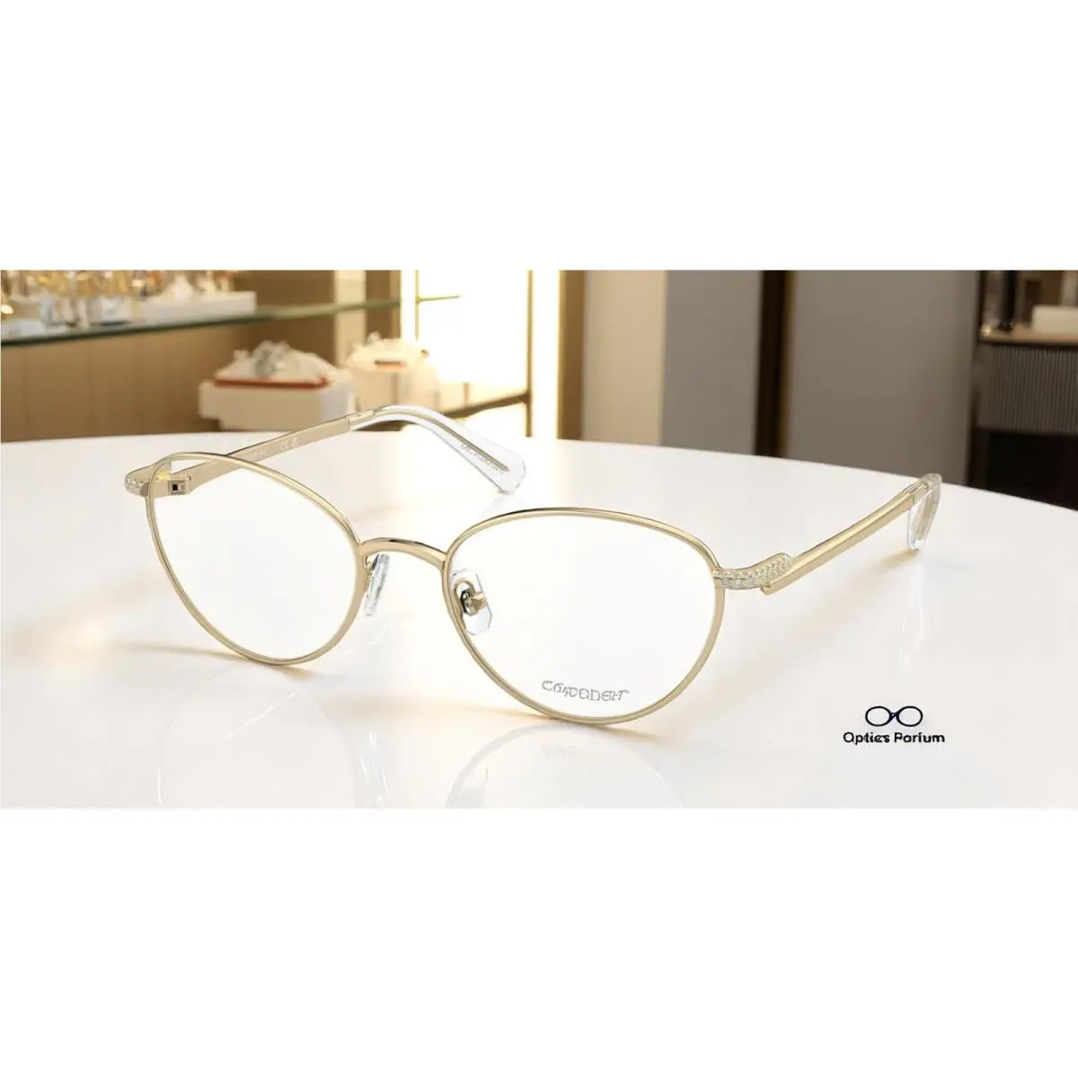 Swarovski SK1002 4004 Gold Demo Lens 53 mm Women`s Eyeglasses