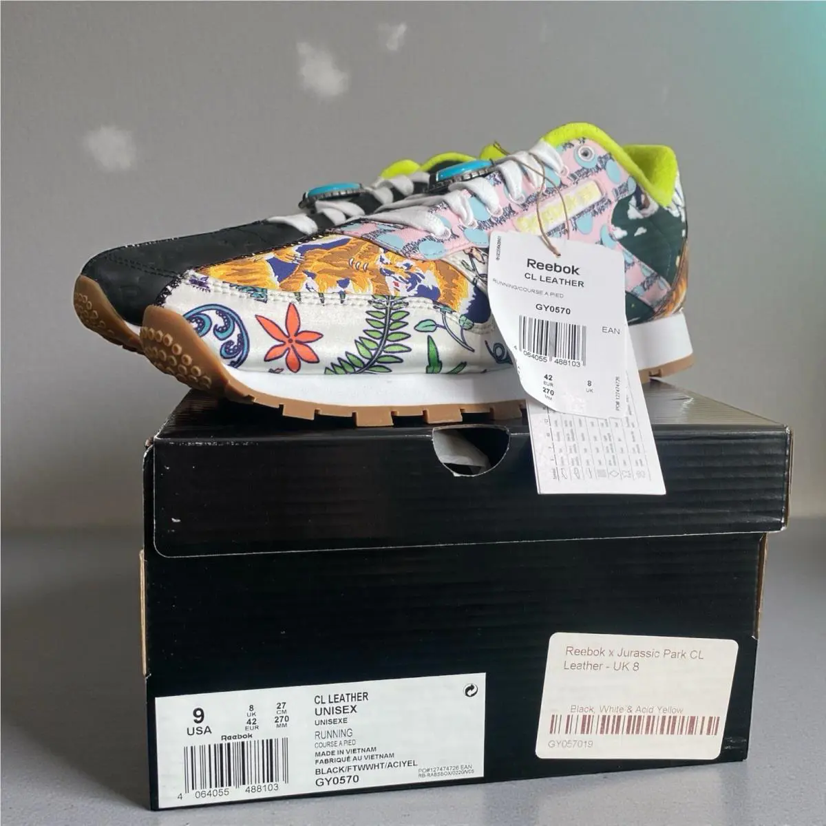 Reebok shoes - Reebok Classic Leather Jurassic Park - GY0570 - Multicolor (UPC: 4064055488103) 5