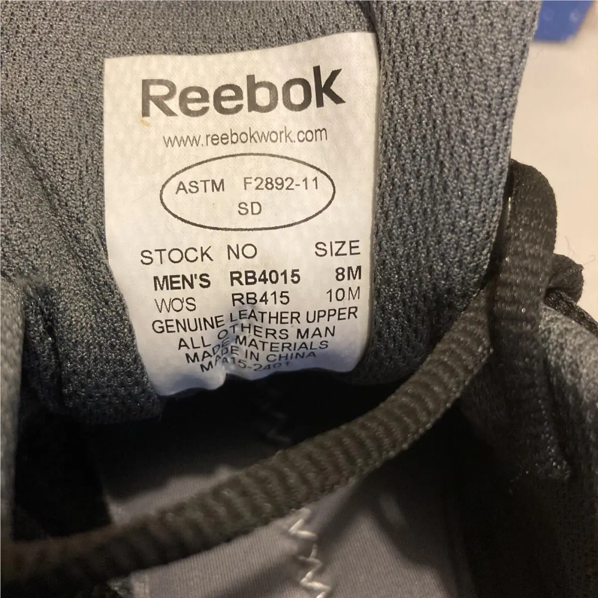 Reebok shoes - Reebok Work - Work - Black (UPC: 0690774357877) 4
