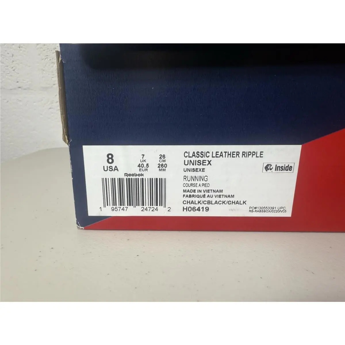 Reebok shoes - Reebok Classic - Classic - H06419 - White, Manufacturer: White/Light Grey 5