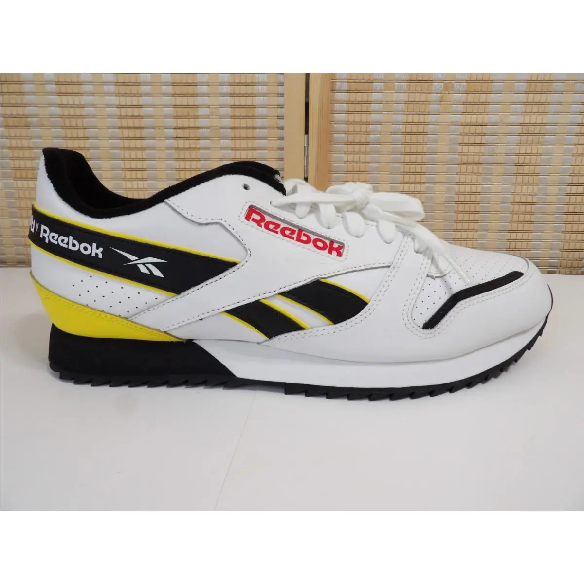 Reebok shoes - Reebok Classic - Classic - White/Black/Yellow (UPC: 192613371797) 1