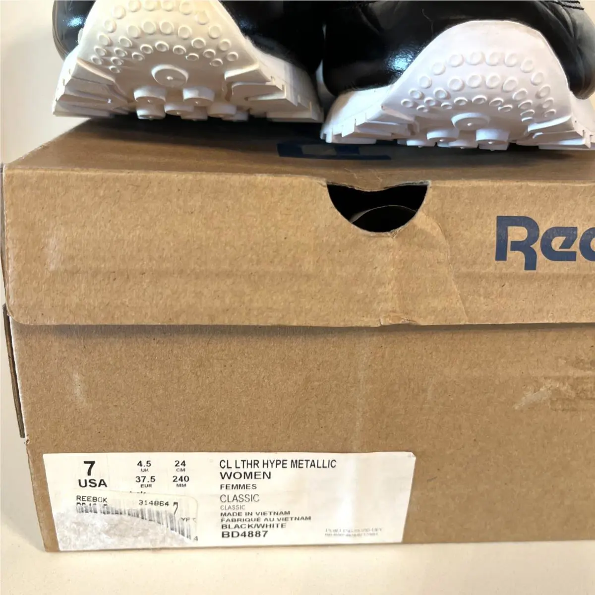 Reebok shoes - Classic Leather Hype Metallic - Classic Leather Hype Metallic - BD4887 - Black 8