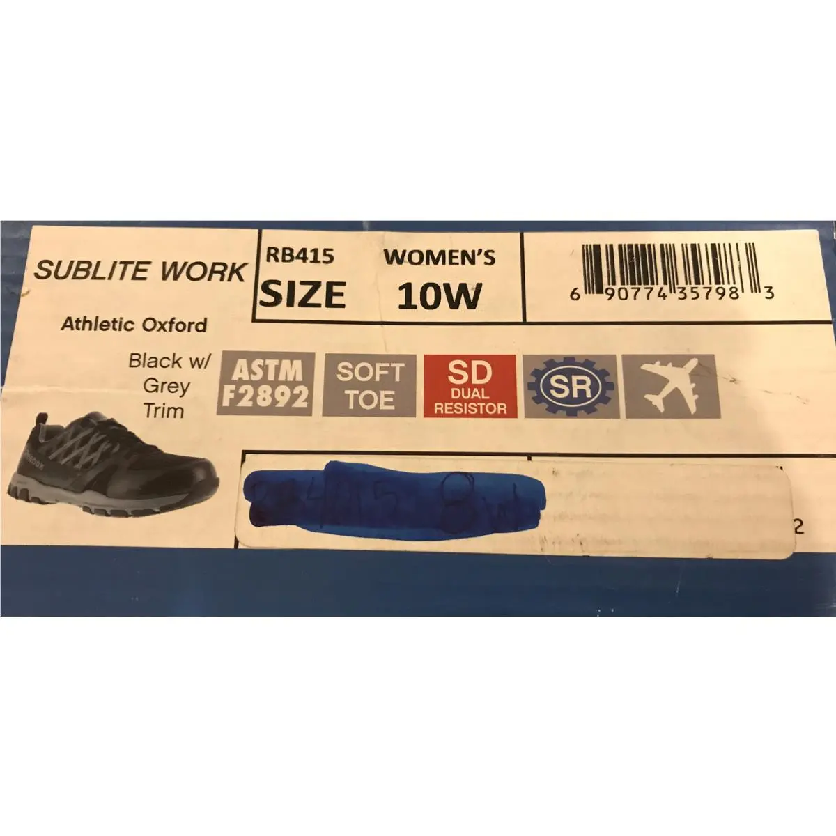 Reebok shoes - Reebok Sublite Work - Sublite Work - RB415 - Black (UPC: 0690774357983) 5
