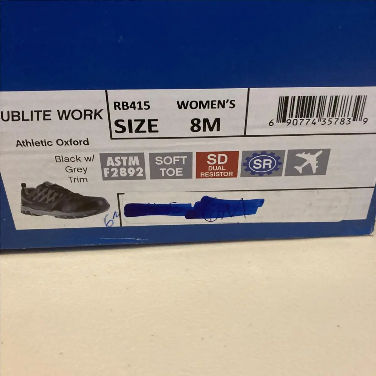 Reebok shoes - Reebok Work - Work - Black (UPC: 0690774357839) 4