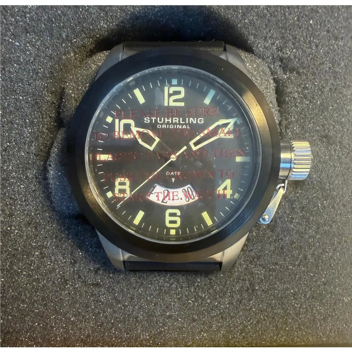 Stuhrling Original Krysterna Crystal Watch 50M Water Resistant Stainless Steel